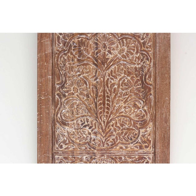 1990s Aged Whitewash French Colonial Teak Door For Sale - Image 5 of 10