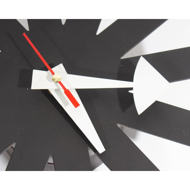George Nelson Black Asterisk Wall Clock by George Nelson For Sale - Image 4 of 8