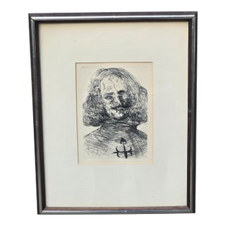 Mid 20th Century Salvador Dali Etching For Sale