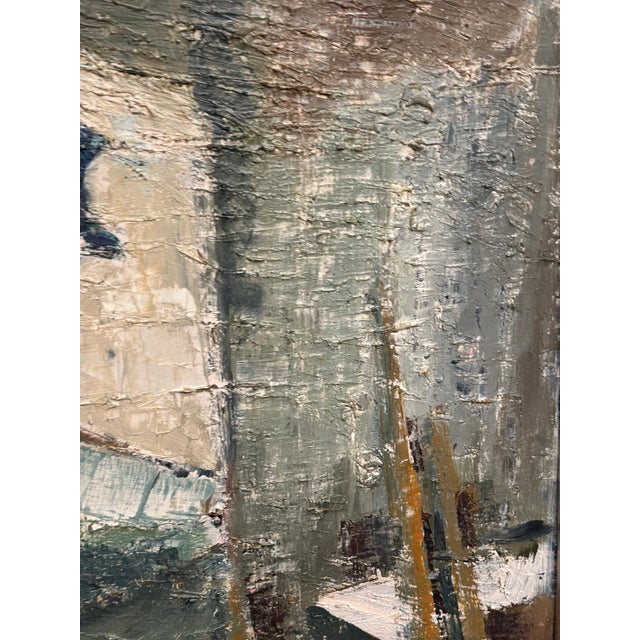 Stig Rosell, The Cat in the Window, 1950s, Oil on Canvas, Framed For Sale - Image 5 of 13