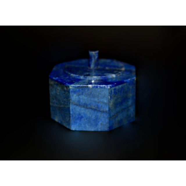 Late 20th Century Natural Lapis Lazuli Box For Sale - Image 5 of 10