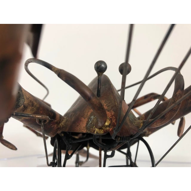 1970s Vintage Articulated Copper Lobster Sculpture For Sale - Image 10 of 13
