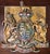 Early 20th Century English British Plaster Royal Coat of Arms Wall Plaque Large early 20th-century English Royal Coat of...