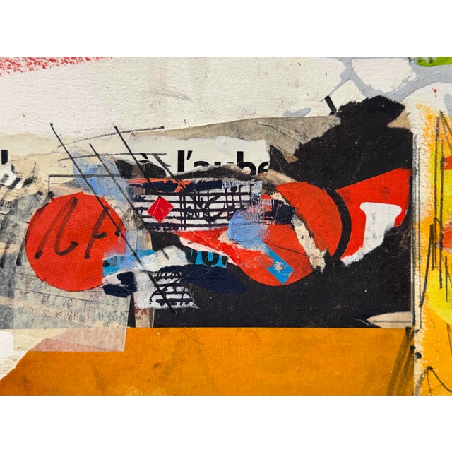 Contemporary Sam Middleton, Homme 85, Mixed Media Collage on Paper For Sale - Image 3 of 6