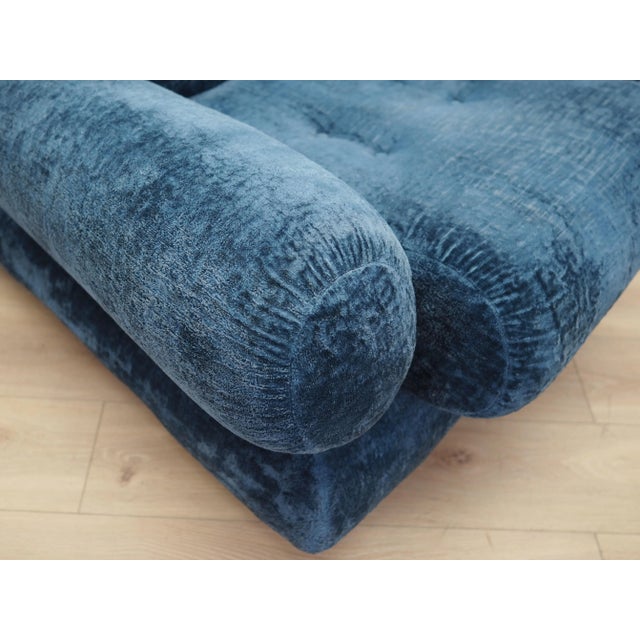 Italian Blue Armchair, 1970s For Sale - Image 11 of 14