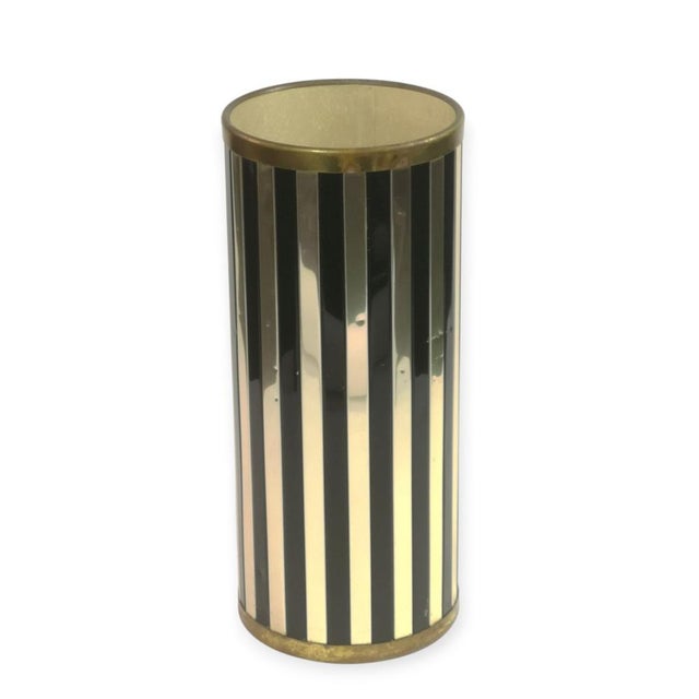 Mid-Century Black and Chrome Umbrella Stand by Siva Poggibonsi, Italy, 1950s For Sale - Image 9 of 17