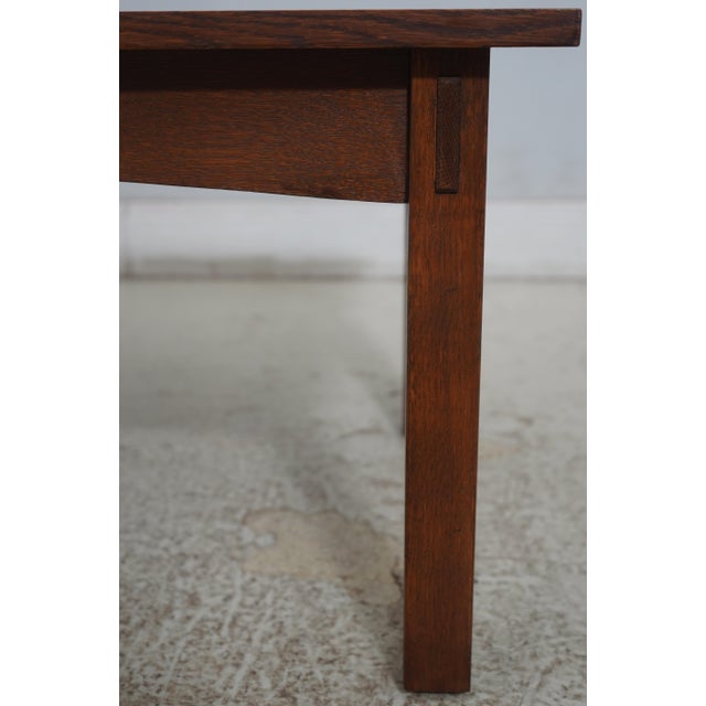 2010s Stickley Mission Oak Rectangular Coffee Table For Sale - Image 5 of 14