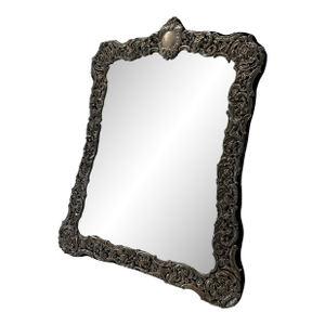 After a XIX - C. Rare Gem Silver Victorian Mirror , One of a Kind.