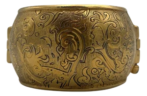 Yves Saint Laurent Gold Plated Cuff