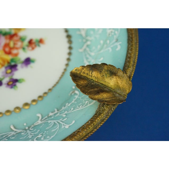 Vintage Porcelain and Bronze Ashtray by Le Tallec Paris, 1920s For Sale - Image 14 of 18