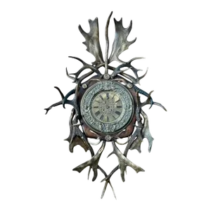 Antique 1900s Antler Clock