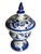 A vintage hand-painted royal delft money box by de porceleyne fles, dated 1989 by the year code di. The piece has an urn-...