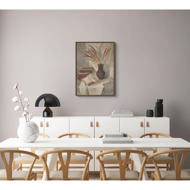 Impressionist Along With Autumn Original Impressionistic Oil Painting Still Life by Anna Novick For Sale - Image 3 of 8