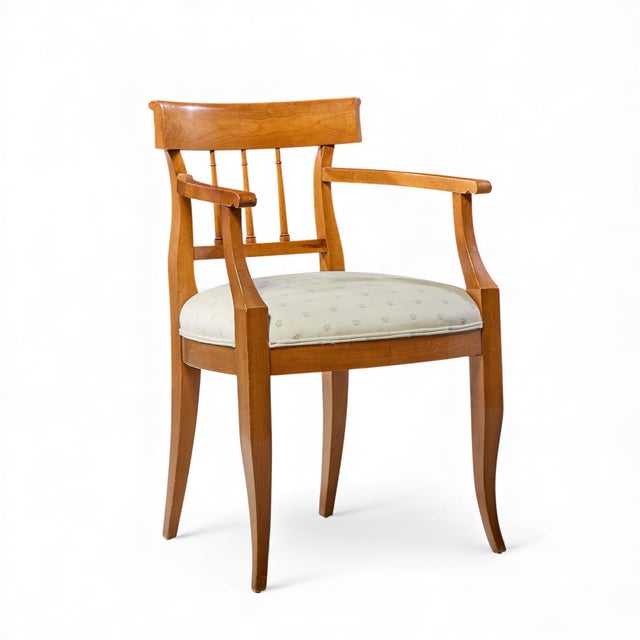 Kindel Furniture French Regency Solid Cherry Wood Dining Chairs - Set of 6 For Sale - Image 11 of 11