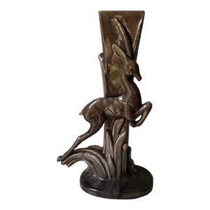 Vintage Royal Haeger Art Deco Gazelle Vase