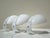 Set of 3 Table Lamp Italy, 1960 White ABS Perfect working order Very Good Condition Light sign to one lamp (filtering)...