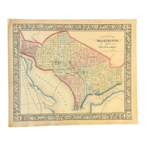 Washington DC by Augustus Mitchell, 1863