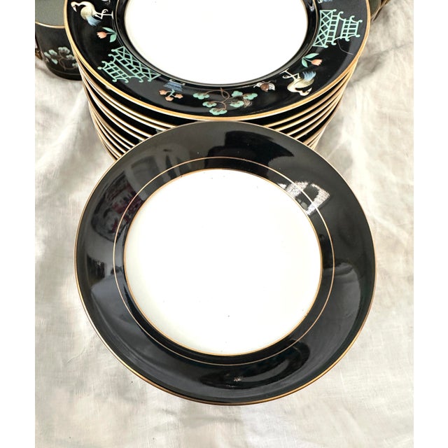 Vintage Fitz & Floyd "Chinoiserie" Dinnerware Set of 47 For Sale - Image 9 of 12