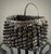 Mid 20th-Century Ash Splint Curly Weave Basket Wall Pocket in the Manner of Woodland Basket Makers of the Late 1800s For Sale - Image 16 of 18