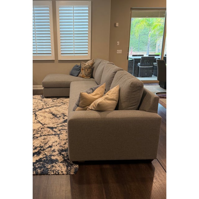 Modern Brand New Pottery Barn Big Sur Sectional With Chaise For Sale - Image 3 of 7