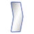Modern Architectural Mirror for Creative Spaces – Arrow 6 For Sale