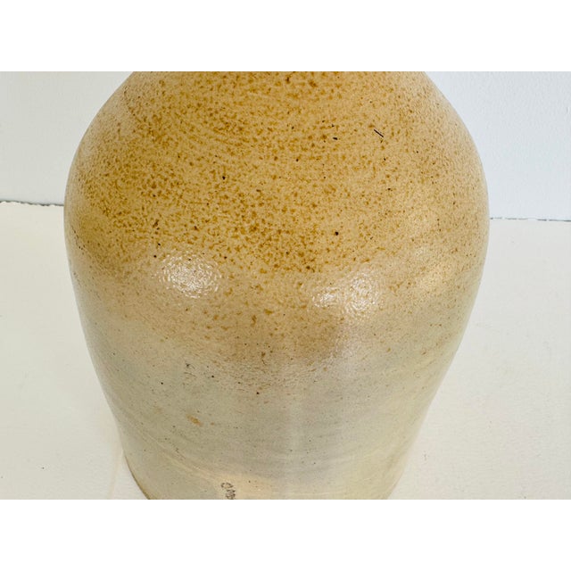 Rustic Vintage Stoneware Handled Jug For Sale - Image 3 of 9