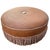 Beautiful round tufted ottoman with fringe custom-made by Old Hickory Tannery in the US. Made of a high quality and tight...