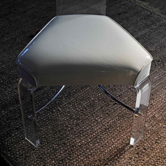 High Back Lucite Dining Chairs - Set of Eight For Sale In Providence - Image 6 of 8