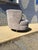 Art Deco, Mid-Century Modern Channeled Back Swivel Chair, Fresh Upholstery For Sale - Image 4 of 10