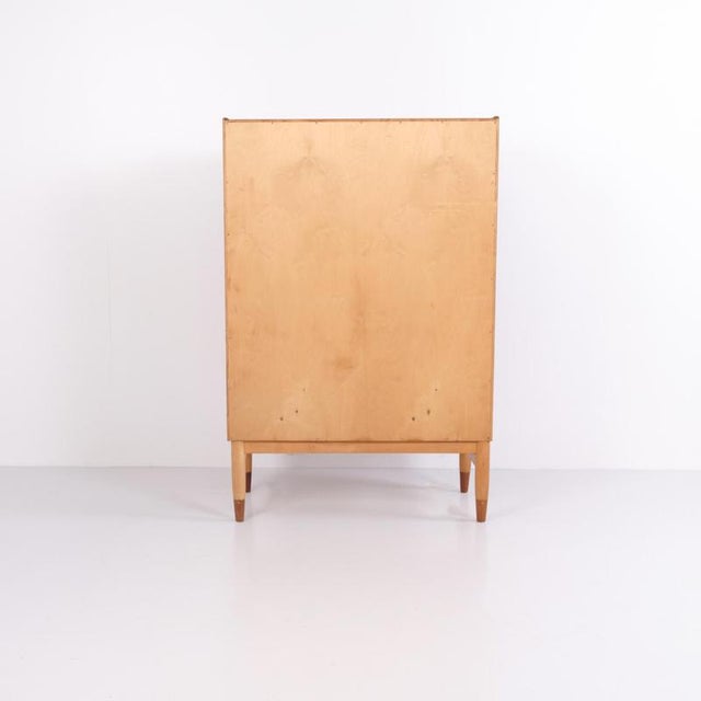 Chest of drawers designed by poul m. Volther and manufactured by munch møbler in slagelse during the 1960s. Made of teak...