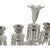 Vintage Pair 14" Modular Crystal 3-Light Candelabras Threaded European Lead Crystal Complete With Prisms For Sale - Image 12 of 12