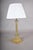 Louis XVI Neoclassical Gilded Brass Fluted Column Table Lamp with Laurel Wreath Relief, Europe, 1930s For Sale - Image 12 of 13