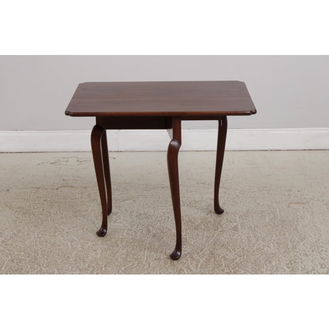 Kittinger Colonial Williamsburg Wf 1220 Mahogany Drop Leaf Side Table For Sale In Philadelphia - Image 6 of 14