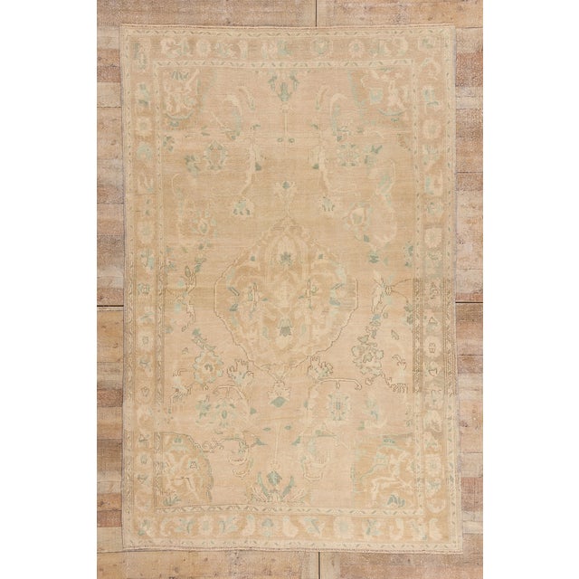 Vintage Turkish Oushak Rug, 05'08 X 08'10 For Sale - Image 10 of 10