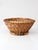 French Country Vintage Handwoven Round Basket For Sale - Image 3 of 9