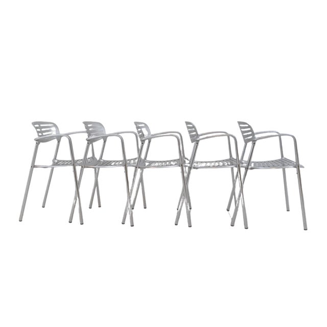 Mid-Century Modern Toledo Chairs by Jorge Pensi for Amat-3, Spain, 1980s, Set of 5 For Sale - Image 3 of 18