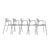 Mid-Century Modern Toledo Chairs by Jorge Pensi for Amat-3, Spain, 1980s, Set of 5 For Sale - Image 3 of 18