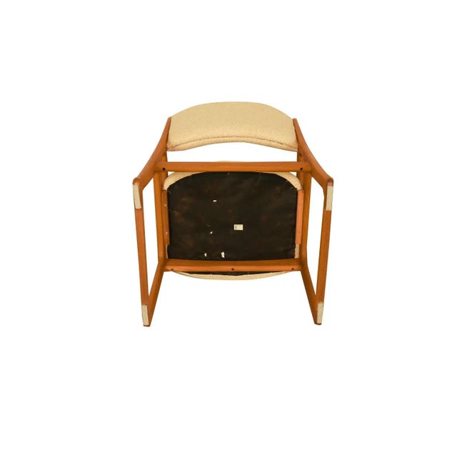 Wood 1970s Mid Century Modern Sculpted Teak Chairs Benny Linden - Set of 8 For Sale - Image 7 of 12