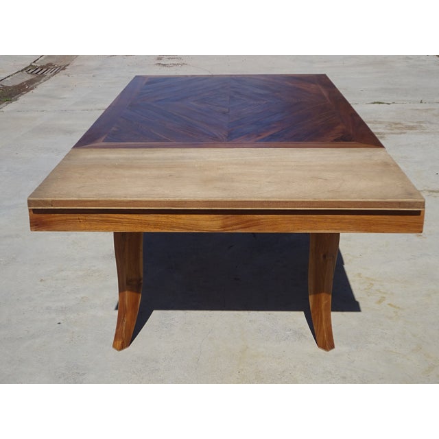 Walnut Extendable Dining Table, 1950s For Sale - Image 15 of 18