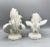 Mid 20th Century 20th Century White Italian Ceramic Fighting Cocks/ Roosters Figurines For Sale - Image 5 of 12