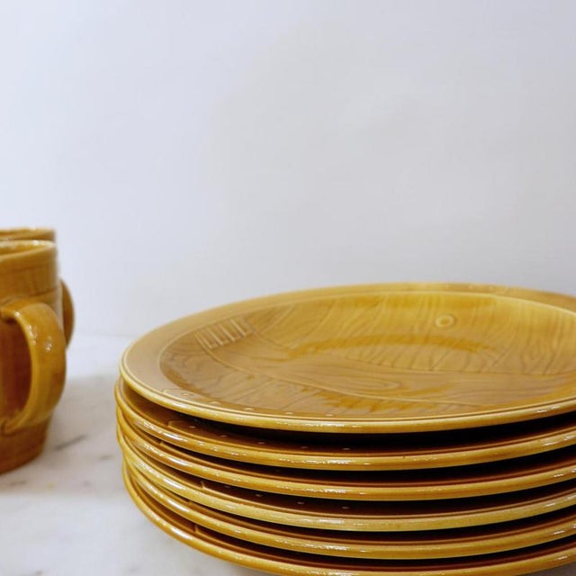 Sauerkraut Tableware from Gien, France, Set of 13 For Sale - Image 9 of 16