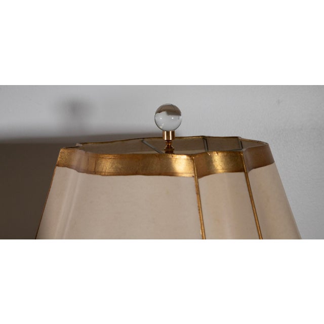 Late 19th Century 19th Century French Turquoise Opaline Glass Ormolu Table Lamps - Pair For Sale - Image 5 of 14
