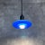 Mid-Century Modern Danish Blue Glass Pendant Lamp, 1980s, Set of 2 For Sale - Image 3 of 10