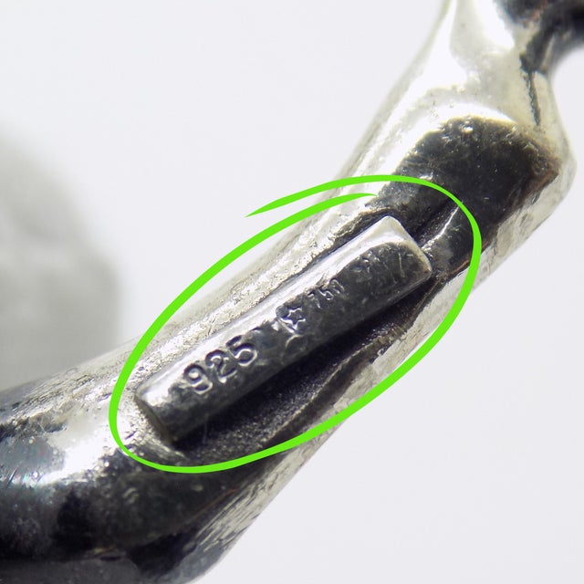 Silver Vintage Italian Handmade Genuine Sterling Silver 925 Darkened Horse Large Figurine For Sale - Image 8 of 10