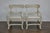 Mid-Century Modern Mid 20th Century Pair of Swedish Midcentury Whitewash Upholstered Armchairs, Scandinavian Modern For Sale - Image 3 of 10