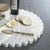 Contemporary Daisy 14" Scalloped Edge Marble All Purpose Serving Board For Sale - Image 3 of 4