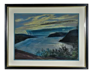 Alexander (Alexandre) Bercowitch, Landscape with Lake, Circa 1940