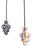 Vintage Blown Glass Pendant Lights, 1950s, Set of 2 For Sale