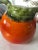 Ceramic 1980s Italian Ceramic Orange Table Pitcher For Sale - Image 7 of 7