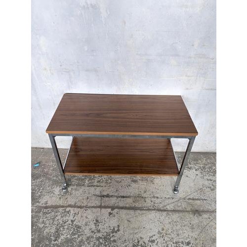 Mid-Century Walnut and Chrome Drinks Trolley, 1960s For Sale - Image 9 of 11